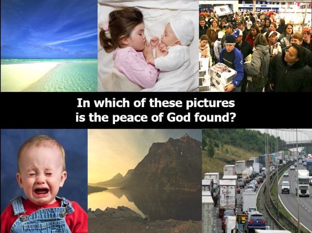 Peace - where is Gods peace found