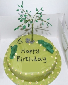 Birthday geocaching cake