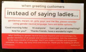 gender inclusive language instead of saying ladies